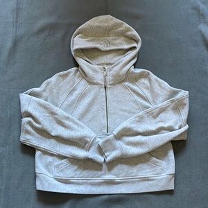 Lululemon Scuba Oversized 1/2 Zip Hoodie, M/L, grey